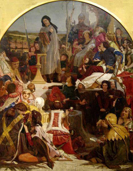 Ford Madox Brown 'Chaucer at the Court of Edward III Germany oil painting art
